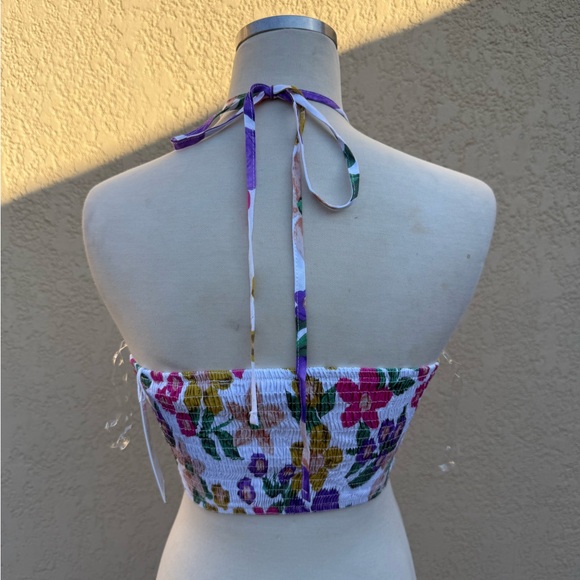 NWT KARI HALTER TOP - FLORAL size XS - Picture 9 of 11